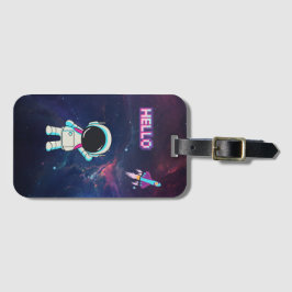 Hej från rymden. bagagebricka