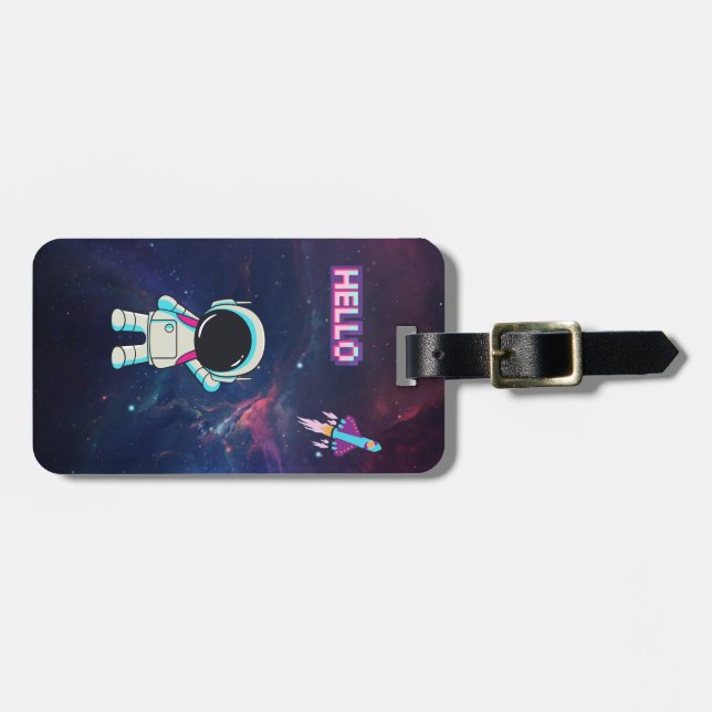 Hej från rymden. bagagebricka (Horisontell Framsida)