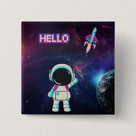 Hej från rymden. knapp