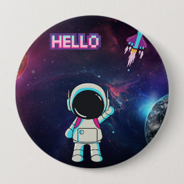 Hej från rymden. knapp