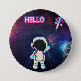 Hej från rymden. knapp