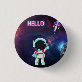 Hej från rymden. knapp