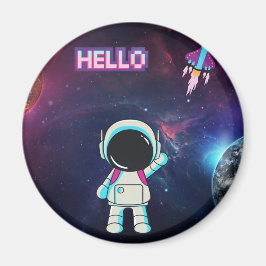 Hej från rymden. magnet