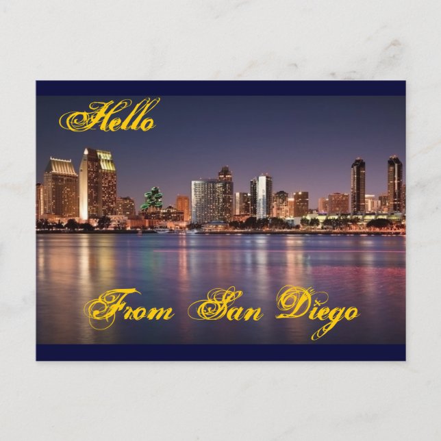 Hej från San Diego-postkort Vykort (Framsida)