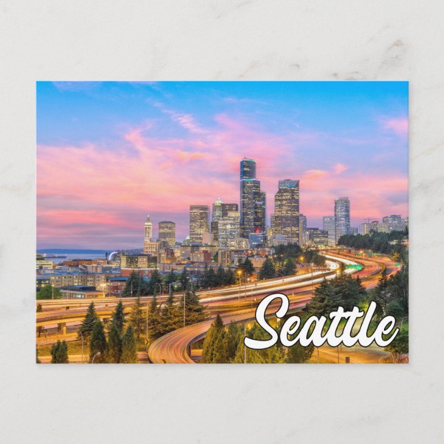Hej från Seattle, Washington Vykort (Framsida)