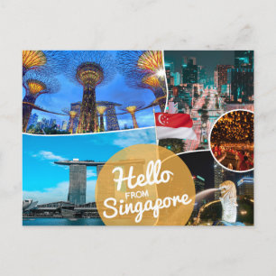 Hej från Singapore Vykort
