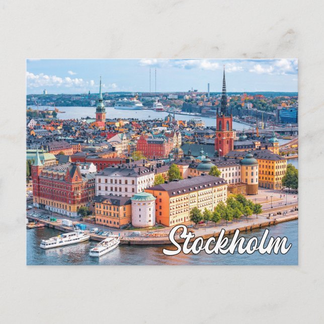 Hej från Stockholm, Sverige Vykort (Framsida)