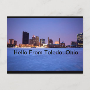 Hej från Toledo, Ohio-vykort Vykort