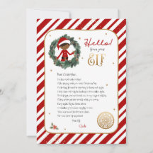 Hej från Tomte Välkomstbrev Inbjudan