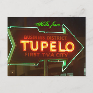 Hej från Tupelo! Vykort