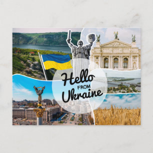 Hej från Ukraina Vykort