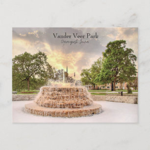 Hej från vacker Vander Veer Park vykort 