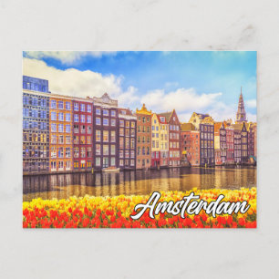 Hej från vackra Amsterdam, Nederländerna Vykort