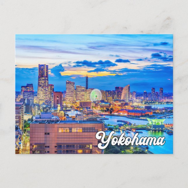 Hej från vackra Yokohama, Japan Vykort (Framsida)