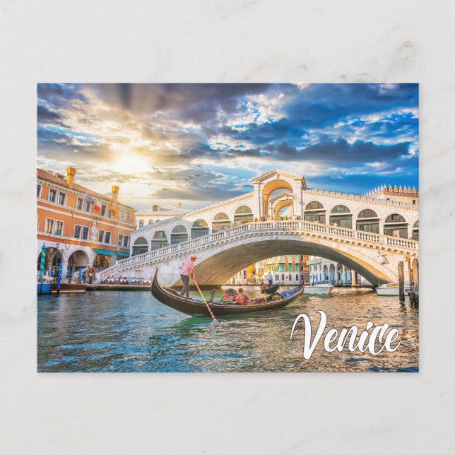 Hej från Venedig, Italien Vykort (Framsida)