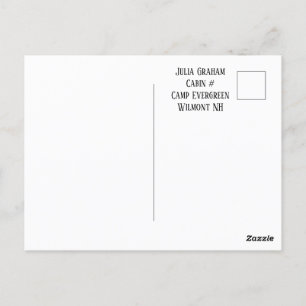 Hej från vykort för läger