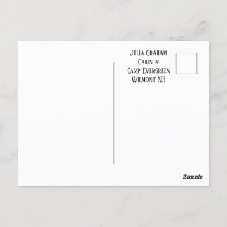 Hej från vykort för läger