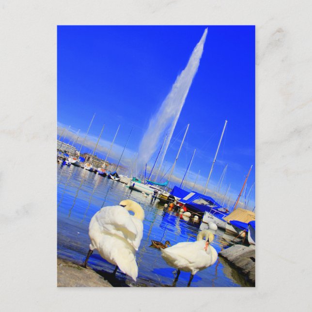 Hej från vykort i Genève (Framsida)