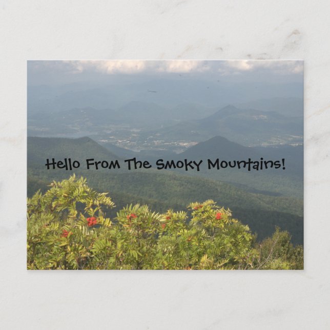 Hej från vykortet Smoky Mts Vykort (Framsida)