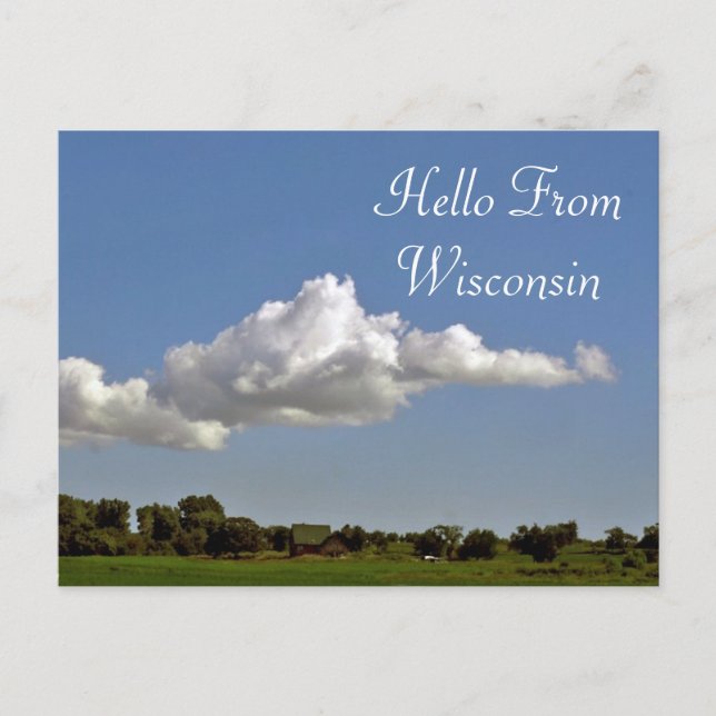 Hej från Wisconsin Vykort (Framsida)