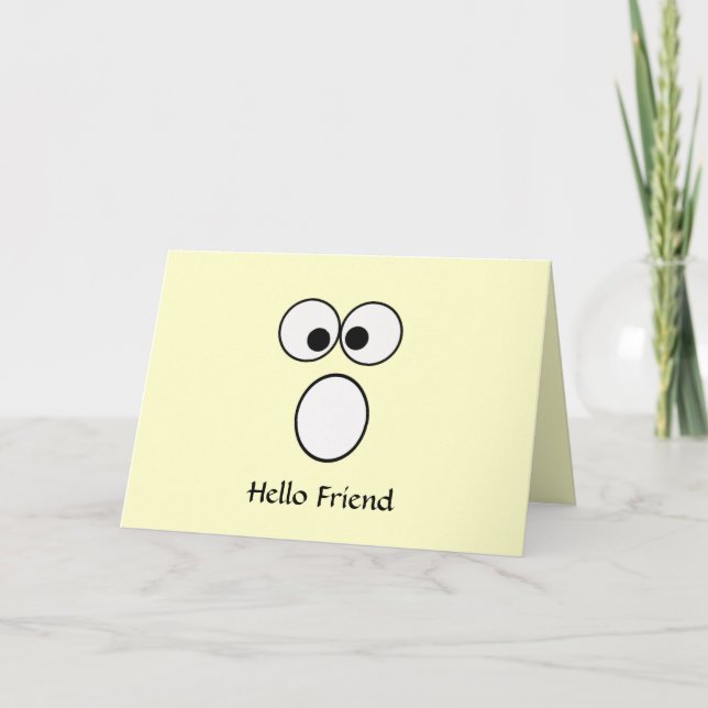 Hej Friend 1-hälsningskort Tack Kort (Framsida)