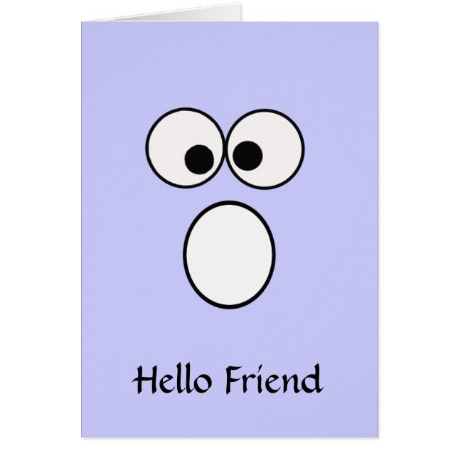 Hej Friend 3-hälsningskort Hälsningskort (Framsidan)