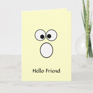 Hej Friend 4-hälsningskort Tack Kort