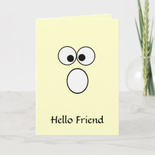 Hej Friend 5-hälsningskort Tack Kort