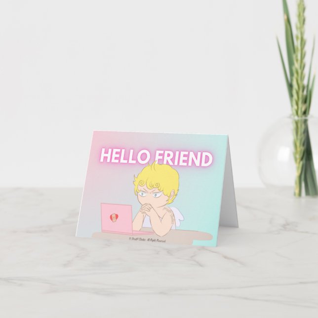 Hej Friend-hälsningskort Kort (Framsida)