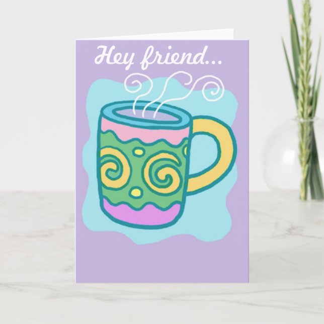 "Hej Friend"-kort Kort (Framsida)
