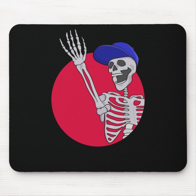 Hej Friends Coola och Funny Skeleton Musmatta (Framsidan)