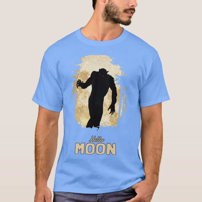 Hej Full Moon Natt T Shirt (Framsida)