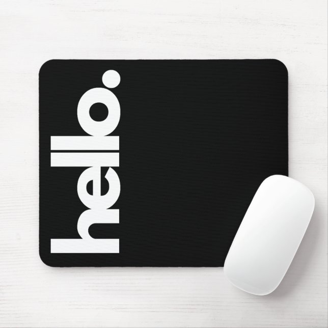 "Hej" Funny Quotes Mouse Pad Musmatta (Med mus)