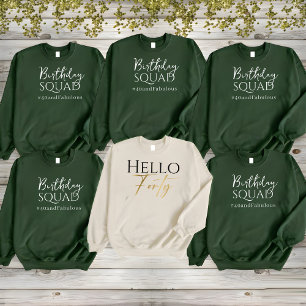 Hej Fyrtio födelsedag 40:e Party-Långärmaden T Shirt