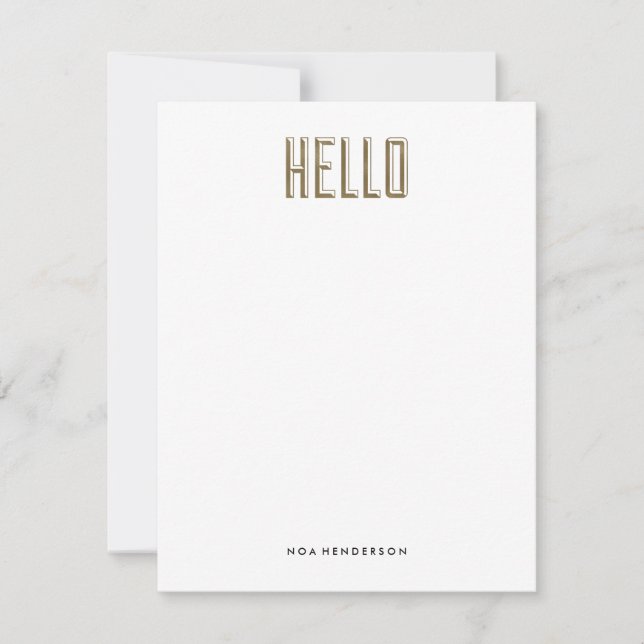 Hej Gem Personal Stationery Inbjudningar (Framsida)