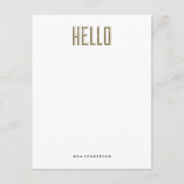 Hej Gem Personal Stationery Inbjudningar