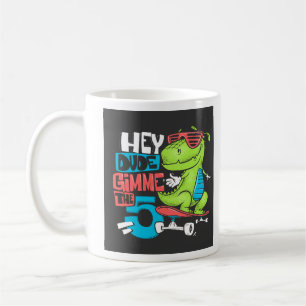 Hej, Gimme 5-tums Skater Dino Kids' Kaffemugg
