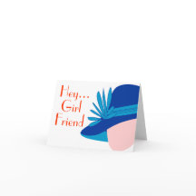 Hej Girl Friend Diva Note Card