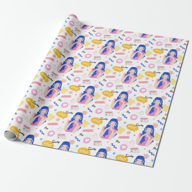 Hej Girls Presentpapper (Utrullad)