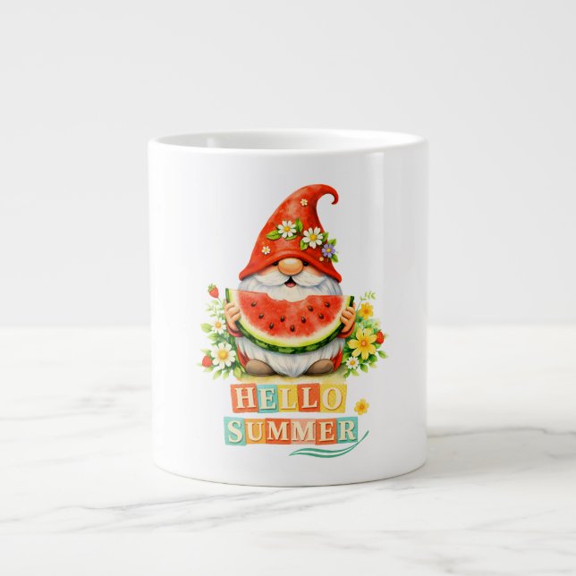 Hej Gnome Sommar Jumbo Mugg (Framsidan)