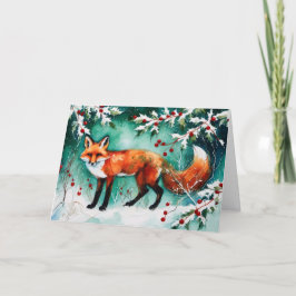 Hej, God jul Fox Helgkort