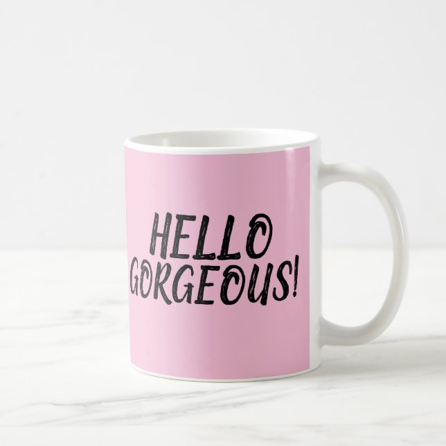 HEJ GORGEOUS! ROSA KAFFE KOPPAR (Höger)