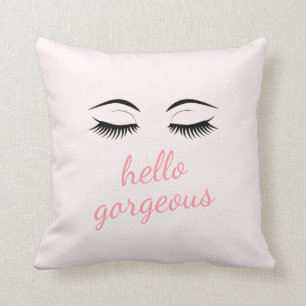 Hej Gorgo med Söt Eyelash Glamous Kudde