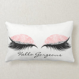 Hej Gorgous Rosa ros Black Lash Makeup Namn Lumbarkudde