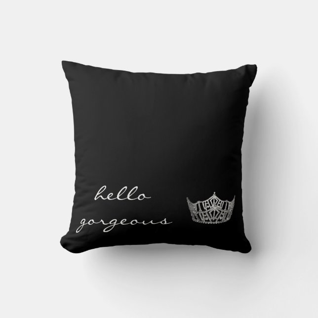 Hej Gorgous Skönhetstävling Krona Pillow Kudde (Framsida)