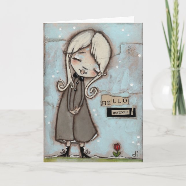 Hej, Gorgous! - Tom inre sida Kort (Framsida)