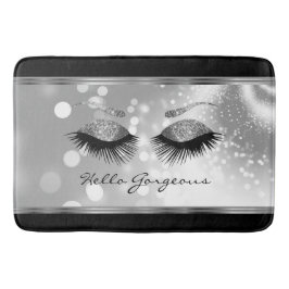 Hej Gorgous - Vackra Eyelash med Silver Badrumsmatta