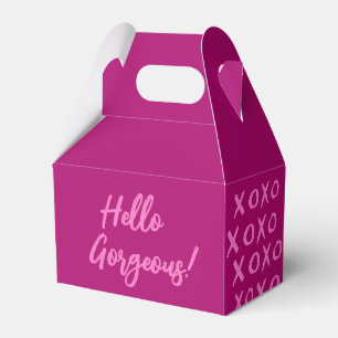 Hej Gorgous! XOXO magenta rosa Cute Presentaskar