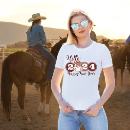 Hej Gott nytt år 2024 Cowboy T Shirt