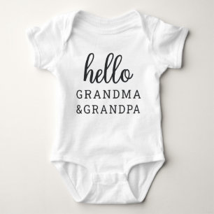 Hej Grandma and Grandpa Gravid annons T Shirt